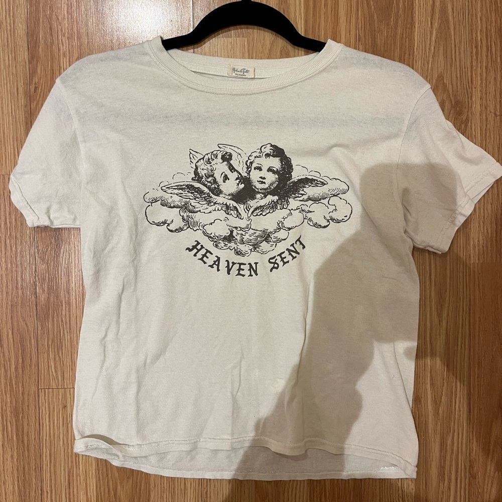 john galt/brandy melville angel graphic tee